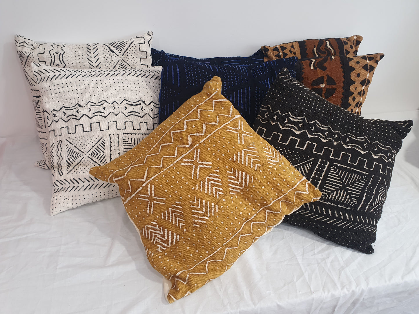 Housses de coussin en bogolan – Style africain authentique