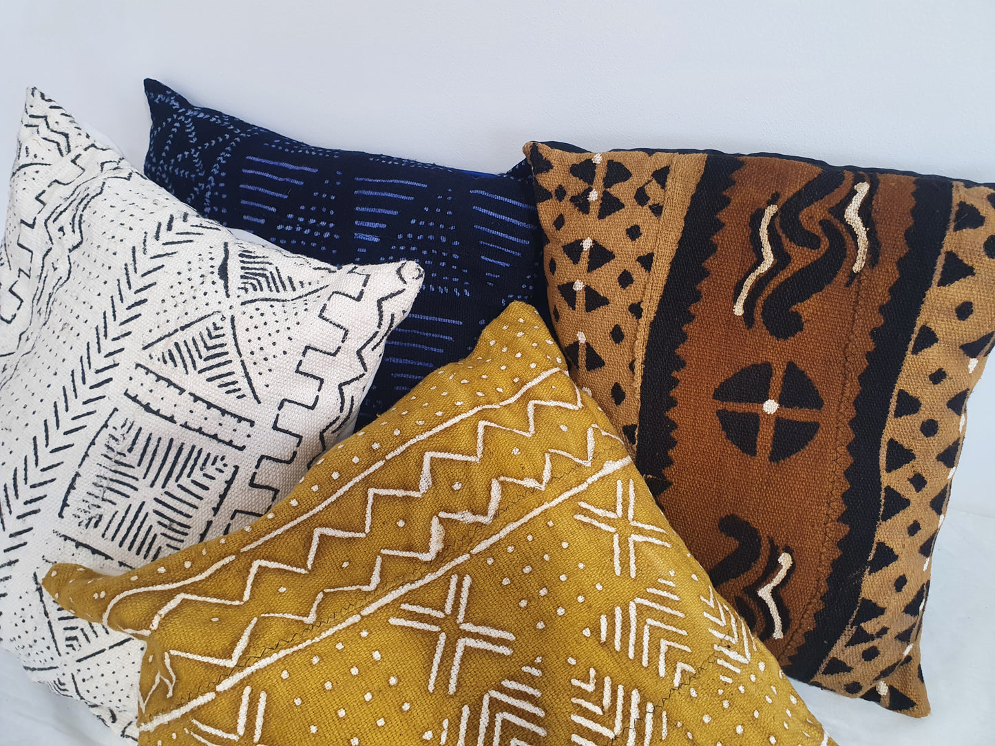 Housses de coussin en bogolan – Style africain authentique